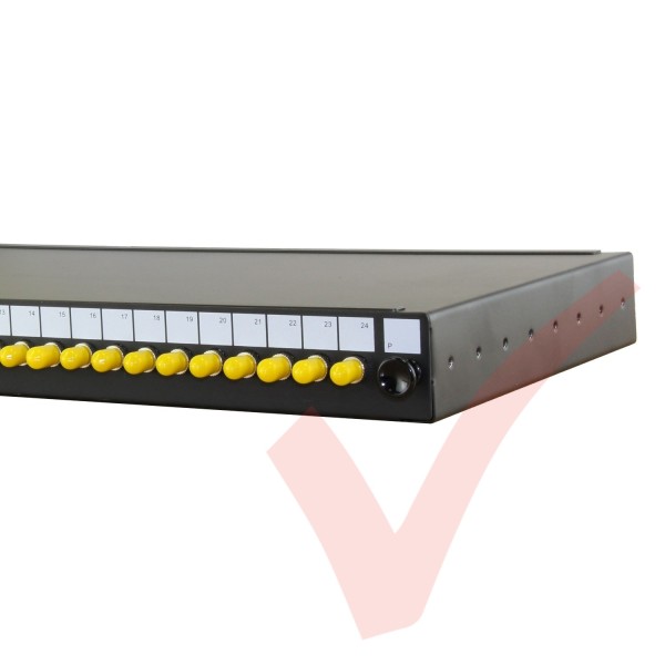 ST 1U 24 Port Fibre Patch Panel Singlemode Duplex - Patchsave Solutions