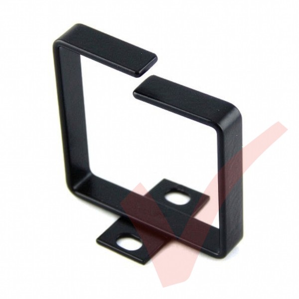 Black 75mm x 75mm Bolt-on Cable Management Ring