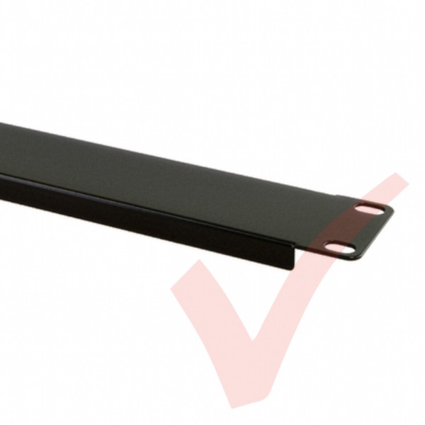 Black 1U Blanking Panel 19" Metal