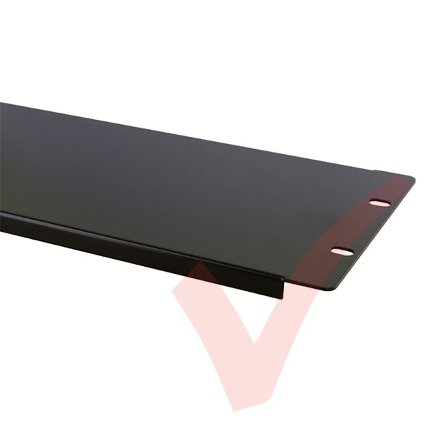 Black 3U Blanking Panel 19" Metal