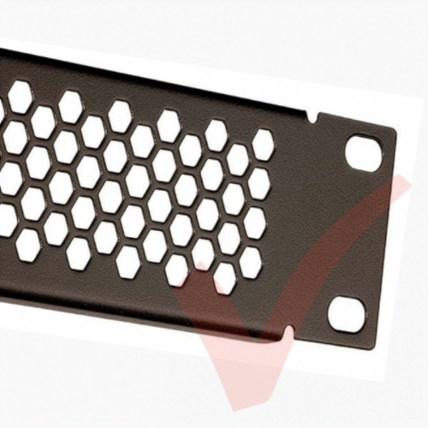 1U Vented Blanking Panel 19" Metal