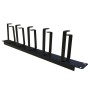 1U 5 Ring Cable Tidy 100mm Rings Management Metal Bar