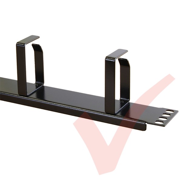 Excel 1U Cable Management Bar Metal Black (100-582)