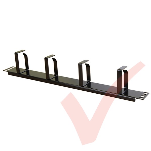 Excel 1U Cable Management Bar Metal Black (100-582)