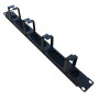 1U 4 Ring Brush Strip Panel Management Bar