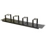 2U 4 Ring Cable Management Bar 66mm Rings - Patchsave Solutions