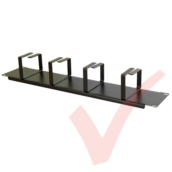 2U 4 Ring Cable Management Bar 66mm Rings - Patchsave Solutions