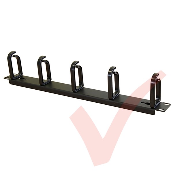 1U Management Bar with 5x Removable Plastic Rings 