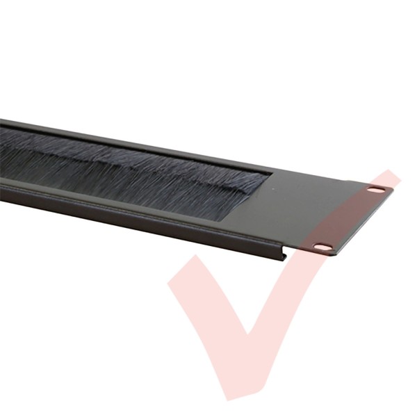 Black 2U Letterbox Style Brush Strip Panel