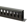 Black 1U Cable Management Dump Panel