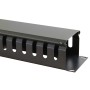 Black 2U Cable Management Dump Panel