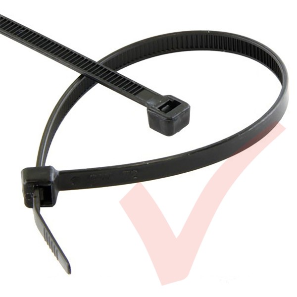Black Nylon Cable Ties (100 Pack)