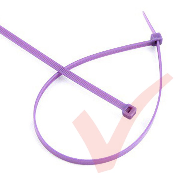 Purple Nylon Cable Ties (100 Pack)
