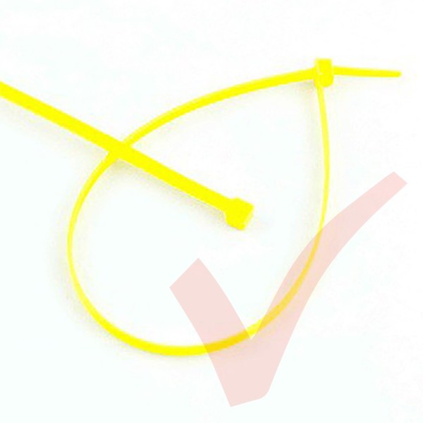 Yellow Nylon Cable Ties (100 Pack)