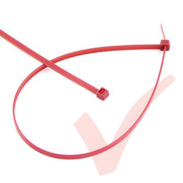 Red Nylon Cable Ties (100 Pack)