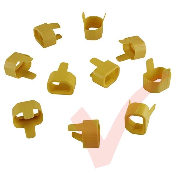10 Pack - IEC C14 Red Power Cord Secure Tension Sleeve