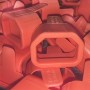 Secure Sleeve C14 into C13 Tab Red - 25 Pack