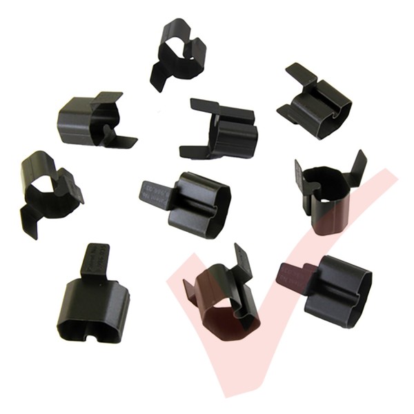 10 Pack - IEC C15  Power Cord Contact Retention Sleeve for (connect to C14 Inlet) Black