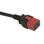 Secure Sleeve C19 into C20 Inlet Tab Red - 10 Pack