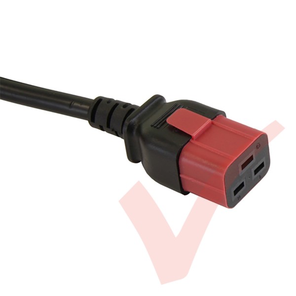 Secure Sleeve C19 into C20 Inlet Tab Red - 25 Pack