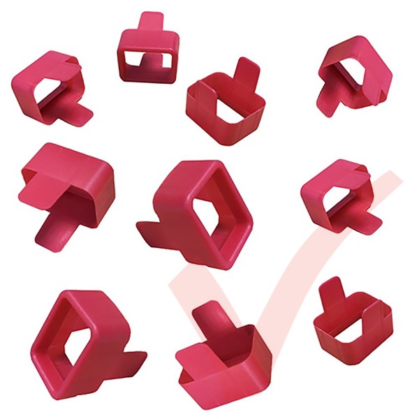 Secure Sleeve C20 into C19 Tab Red - 25 Pack