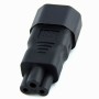 IEC Male C14 to Clover Leaf C5 Female Power Adaptor