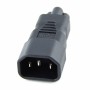 IEC Male C14 to Clover Leaf C5 Female Power Adaptor