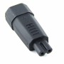 IEC Male C14 to Figure of 8 C7 Female Power Adaptor