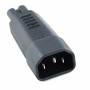 IEC Male C14 to Figure of 8 C7 Female Power Adaptor