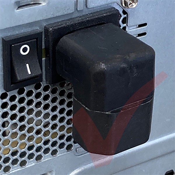 IEC Right Angled C14 Male (Down) to C13 Female Power Adaptor