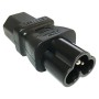 IEC Female (C13) to Clover Leaf (C6) Male Power Adapter