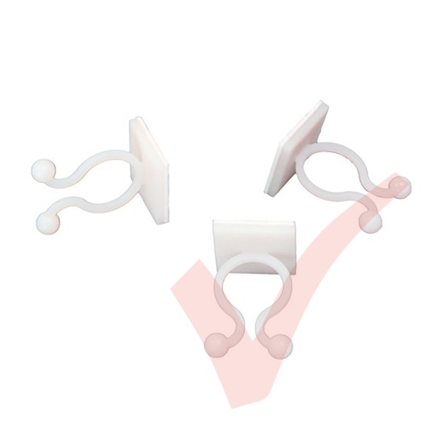 Self Adhesive Cable Clips 35mm (Bunny) - 100 Pack