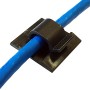 8mm Self Adhesive Cable Clips Black 100 Pack - Patchsave Solutions