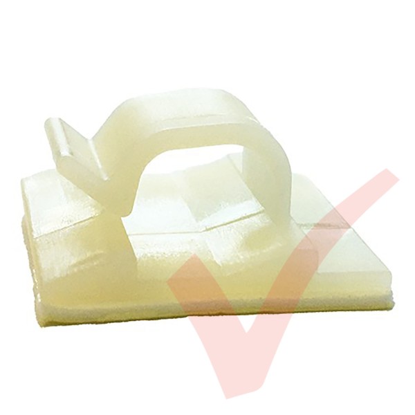 8mm Self Adhesive Cable Clips Black 100 Pack