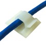 8mm Self Adhesive Cable Clips Natural 100 Pack - Patchsave Solutions