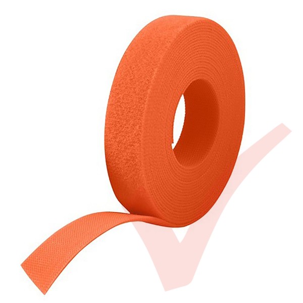 25 Metre Orange Velcro Reel Hook & Loop