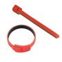Red Hook & Loop Velcro Cable Ties 20 Pack