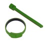 Green Hook & Loop Velcro Cable Ties 20 Pack