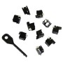 Panduit RJ45 Lock-In Devices - 10x RJ45 Plug Lock Inserts & Removal Tool in Black PSL-DCPLE-BL