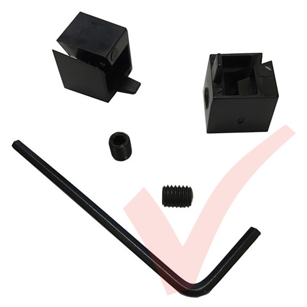 RJ12/11/9 Lockdown - Patch Cord Locks Pair (2x Locks) in Black
