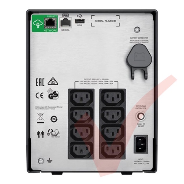 SMX750INC APC - Smart-UPS X 750 Tower LCD Management 600W, 8xC13 Output, C14 Input