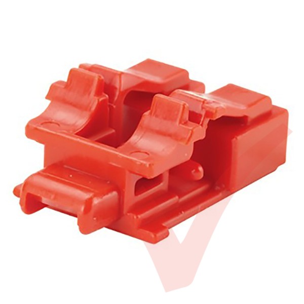 Panduit LC Duplex Blockout Device 10 Pack Red - PSL-LCAB