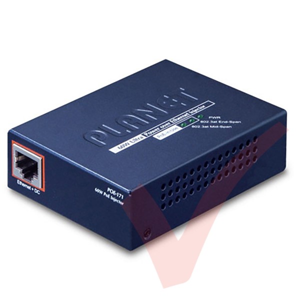 Planet Ultra PoE Injector 10/100/1000Mbps 60w - POE171