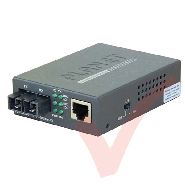 Planet 10/100TX RJ45 -100FX 15km Singlemode Media Converter FT802S15