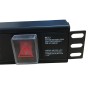 Vertical UK Socket to 16 Amp Plug with 3 Metre Trailing Cable Rack PDU