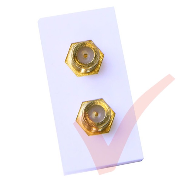 2x F- Connector Moduler Coupler