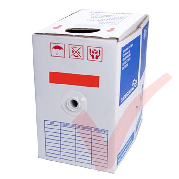Red Stranded Cat5e Premium UTP 4 Pair 24Awg 305 Metre with PVC Sheath in Pull Box