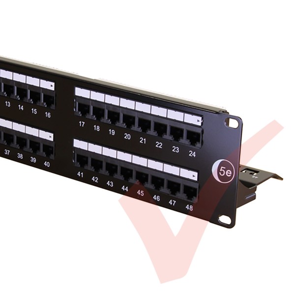 48 Port Cat5e Patch Panel 2U UTP Punch Down