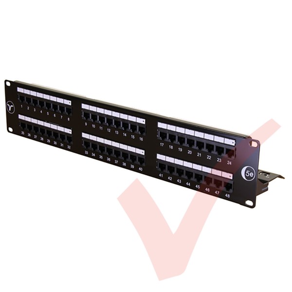 Structured Cabling 48 Port Cat5e UTP Patch Panel