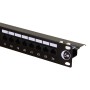 24 Port Cat5e Patch Panel 1U UTP Angled Easy Punch